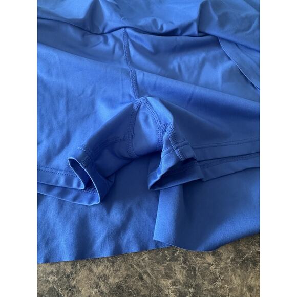 Calvin Klein Performance Blue Crossover Waist Stretch A-Line Mini Skort Skirt M - Picture 5 of 7